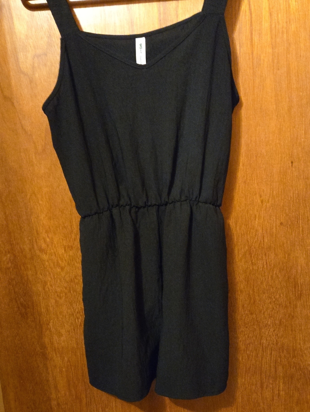 Vanilla Bay Black Sleeveless Elastic-Waist Romper